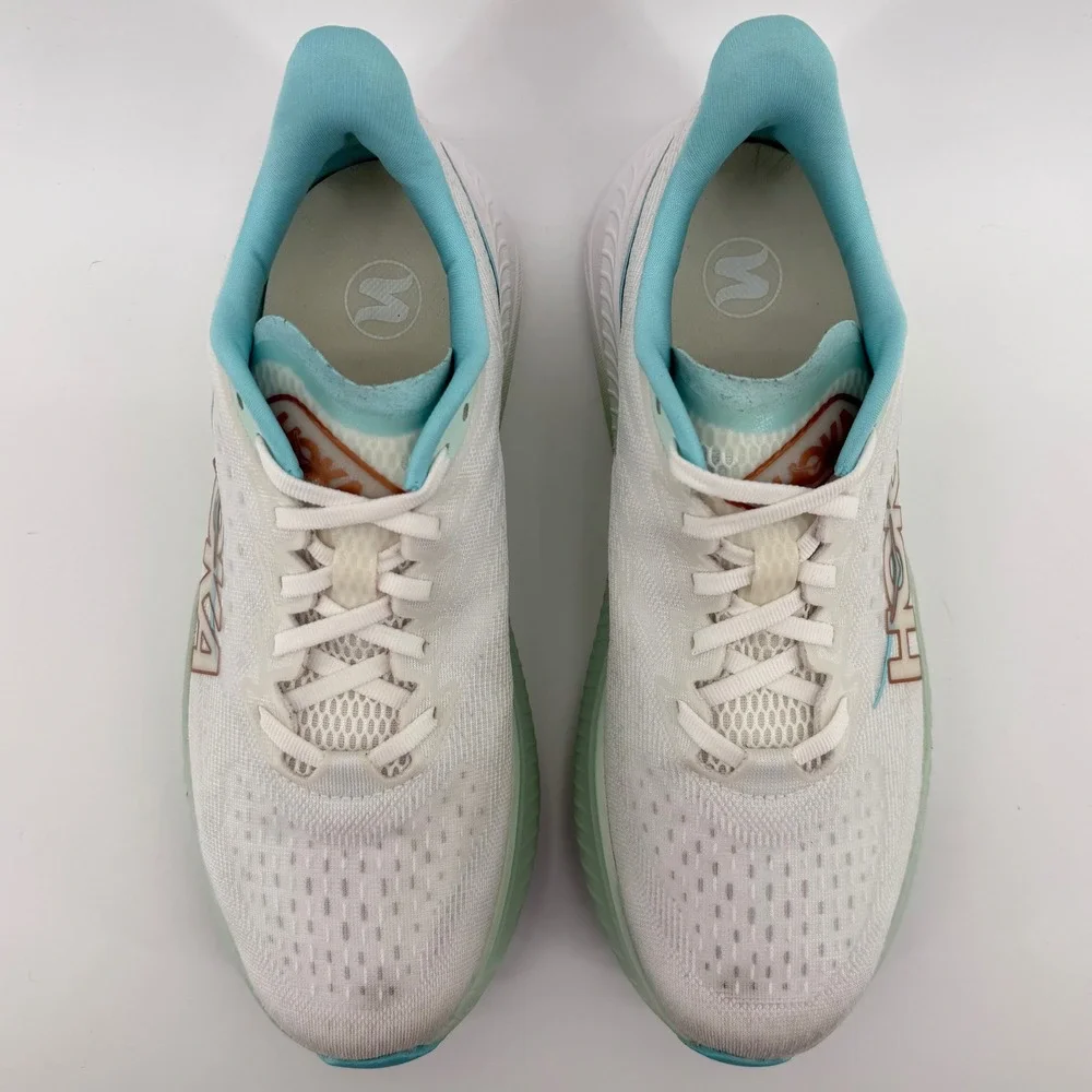 Hoka One One Mach 6 Womens Size 10B White Frost Lightweight Running‎ Sneakers